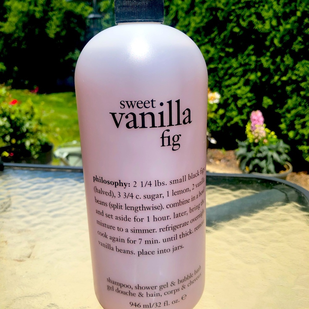 Philosophy Sweet Vanilla Fig Shampoo, Shower Gel- 32 fl. oz. - New Sealed